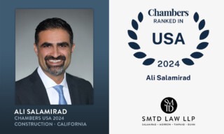 Congratulations to Ali Salamirad on being recognized in Chambers and Partners USA 2024