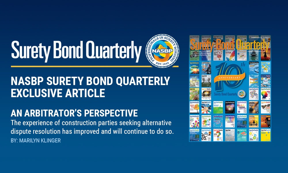 SMTD Law LLP Partner Marilyn Klinger article featured in NASBP’s Summer 2024 issue of Surety Bond Quarterly